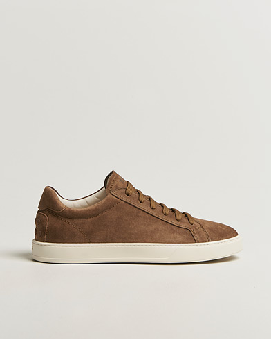 Tod's Cassetta Lacciata Sneaker Chestnut Suede – Brun