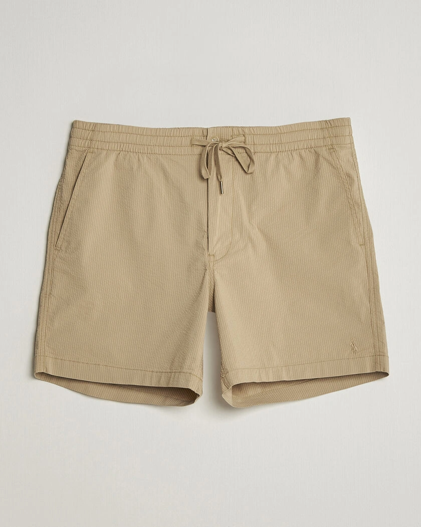 Polo Ralph Lauren Seersucker Shorts Coastal Beige – Beige