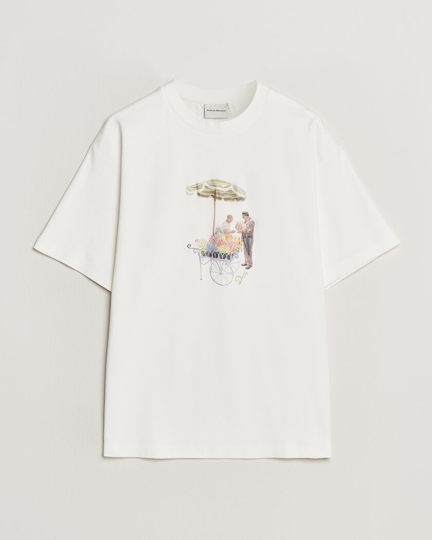 Drôle de Monsieur Fleuriste T-Shirt Off White – Hvid