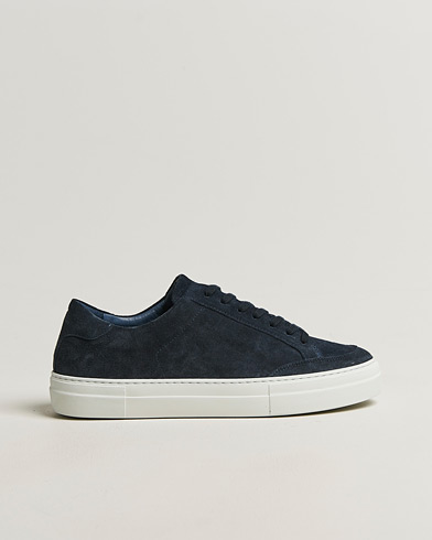 J.Lindeberg Art Signature Suede Sneaker JL Navy – Blå