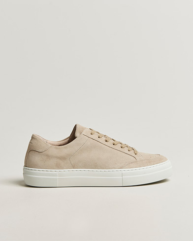 J.Lindeberg Art Signature Suede Sneaker Moonbeam – Beige