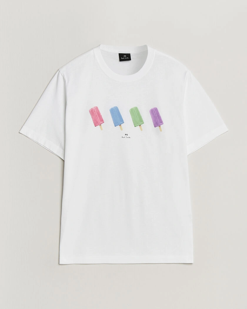 PS Paul Smith Lollies Printed T-Shirt White – Hvid