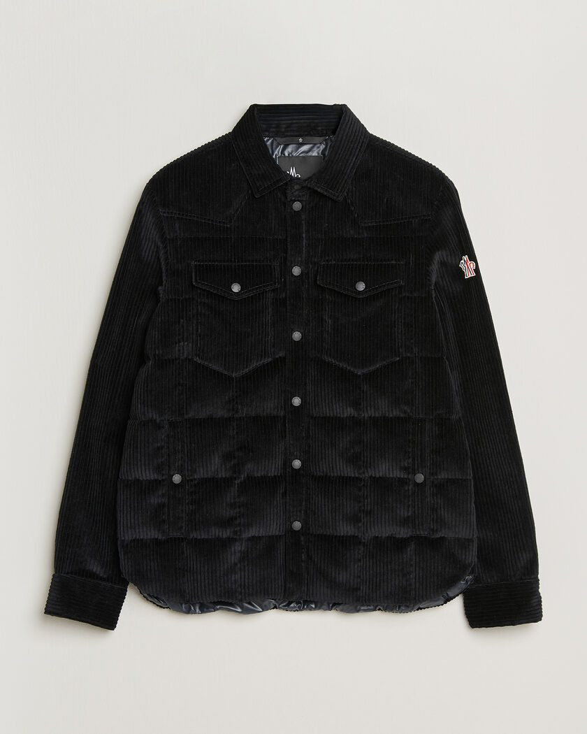 Moncler Grenoble Gelt Corduroy Shirt Jacket Black – Sort