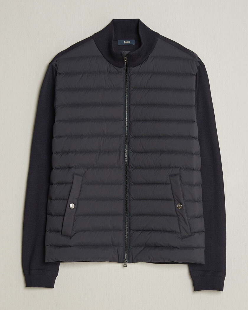 Herno Luxury Hybrid Jacket Navy – Blå