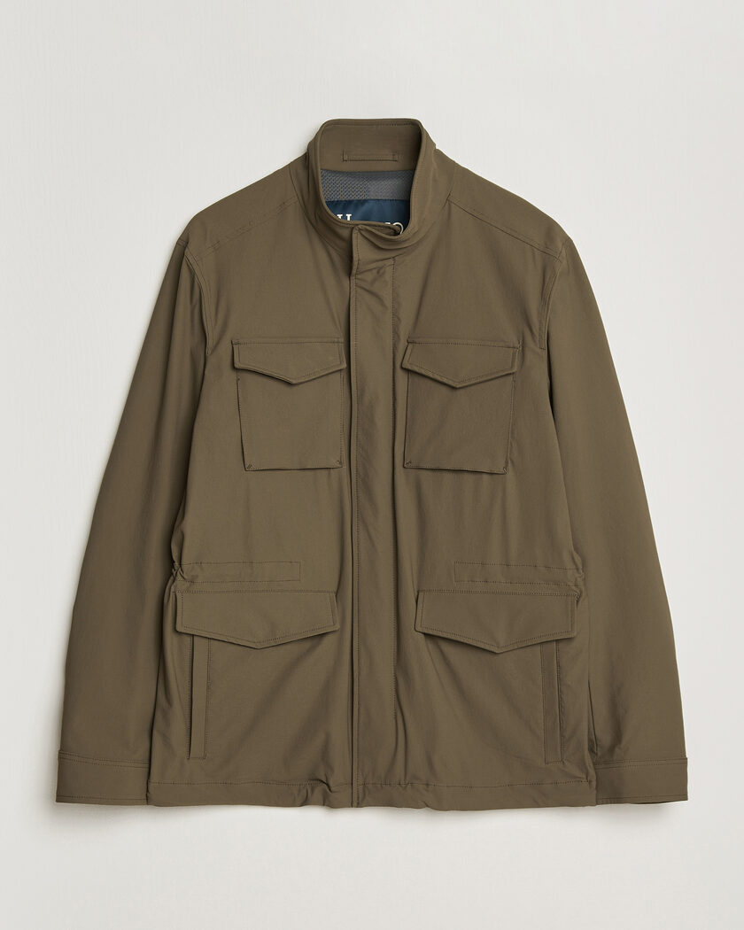 Herno Soft Nylon Field Jacket Military – Grøn