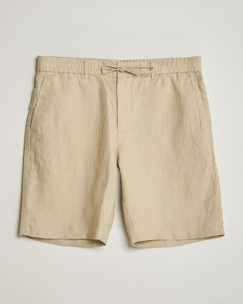 Gant Regular Fit Linen Drawstring Shorts Oat Beige – Beige
