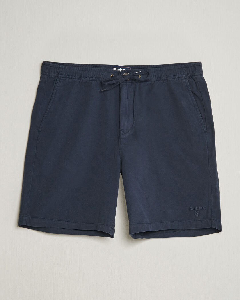 Barbour Lifestyle Washed Oxford Relaxed Shorts Navy – Blå