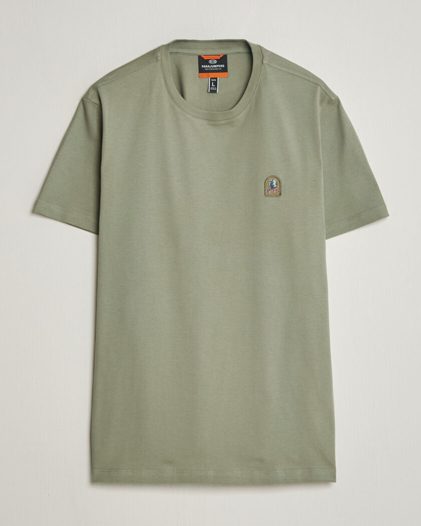 Parajumpers Patch Crew Neck T-Shirt Ashen Sage – Grøn