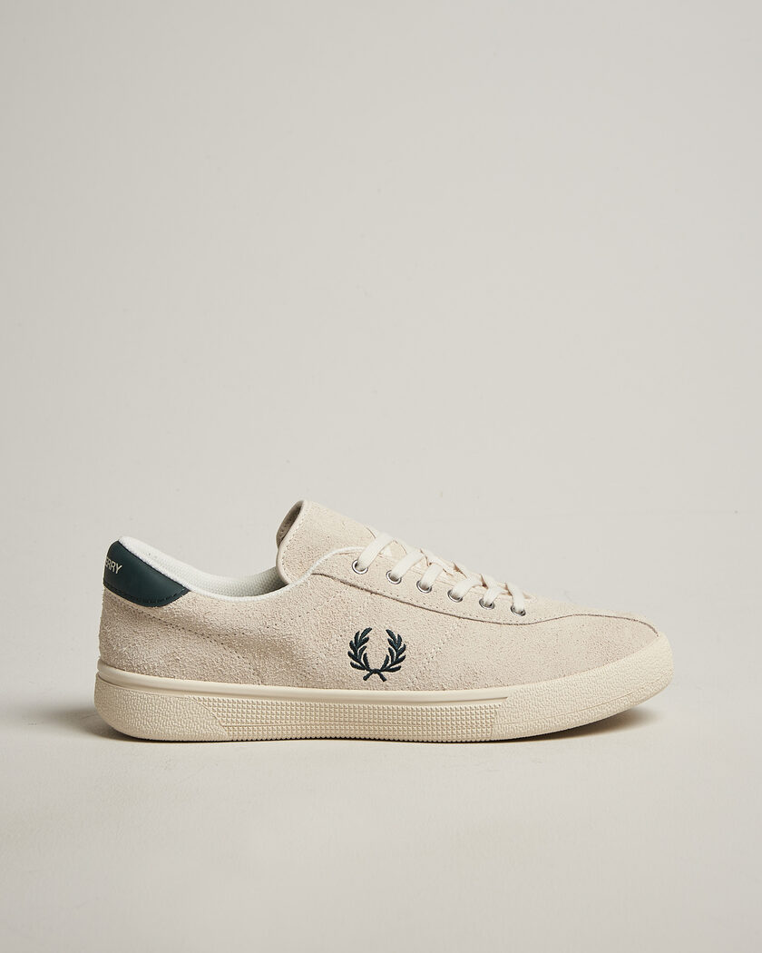 Fred Perry Tennis Suede Sneaker Ecru – Hvid