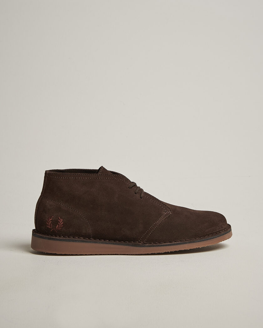 Fred Perry Hawley Suede Chukka Boot Burnt Tobacco – Brun