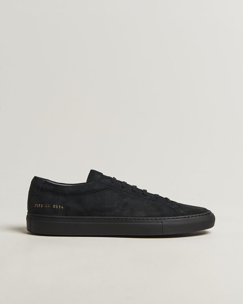 Common Projects Original Achilles Suede Sneaker Off Black – Sort
