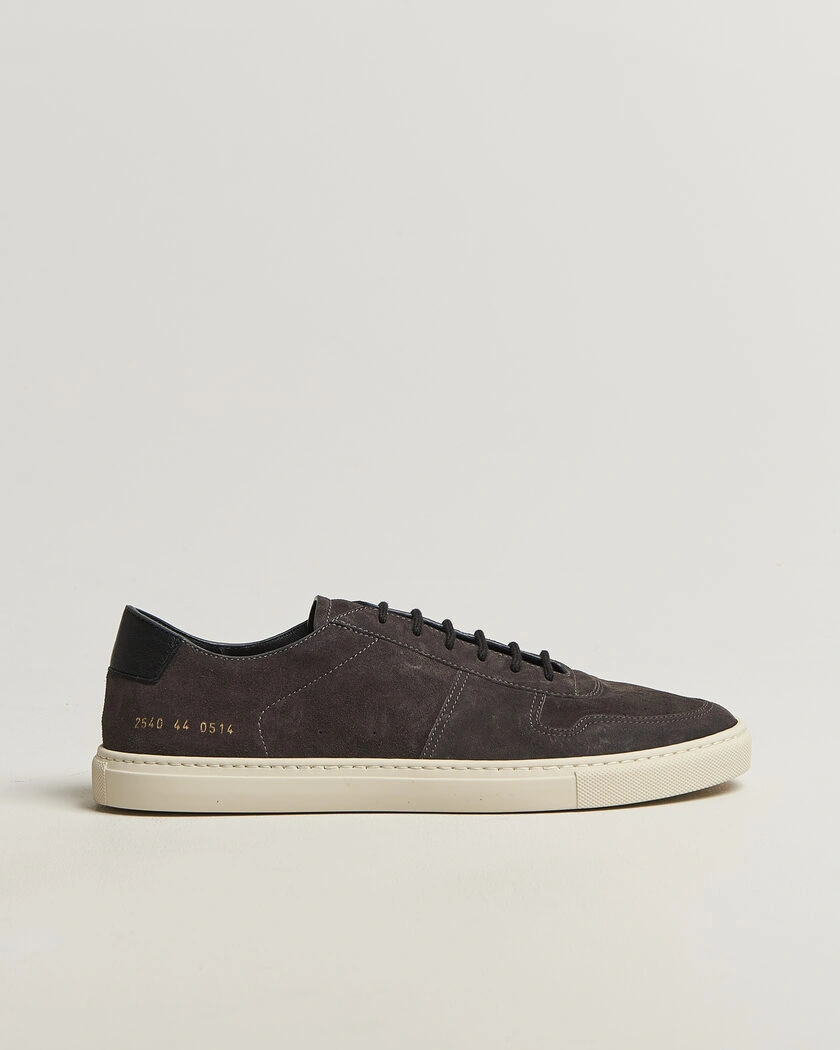 Common Projects BBall Slim Deconstructed Suede Sneaker Off Black – Sort
