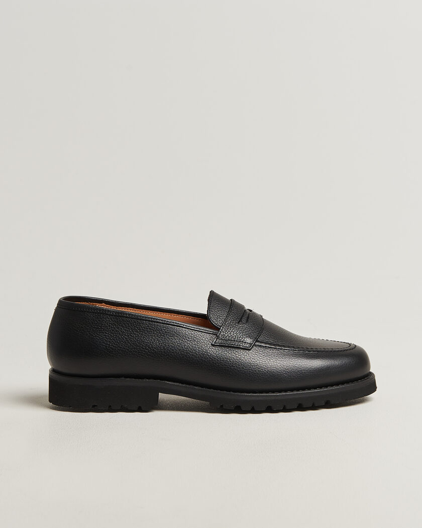 Myrqvist Stenhammar II Vibram Loafer Black Grained Calf – Sort