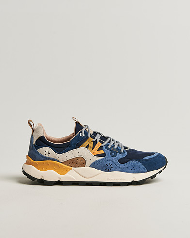 Flower Mountain Yamano 3 Suede/Nylon Sneaker Dark Blue – Blå