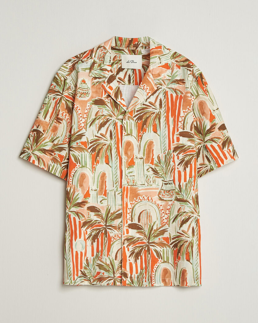 LES DEUX Palm AOP Short Sleeve Shirt Multi – Flerfarvet