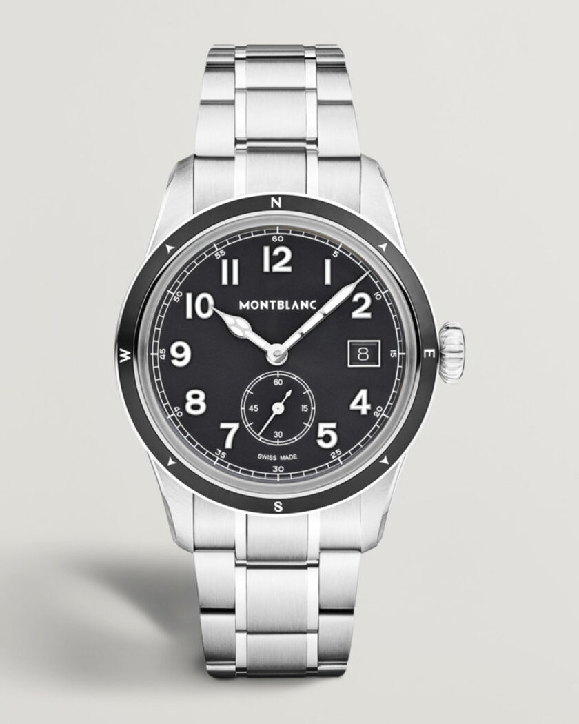 Montblanc 1858 Small Second 0 Oxygen Black – Sort