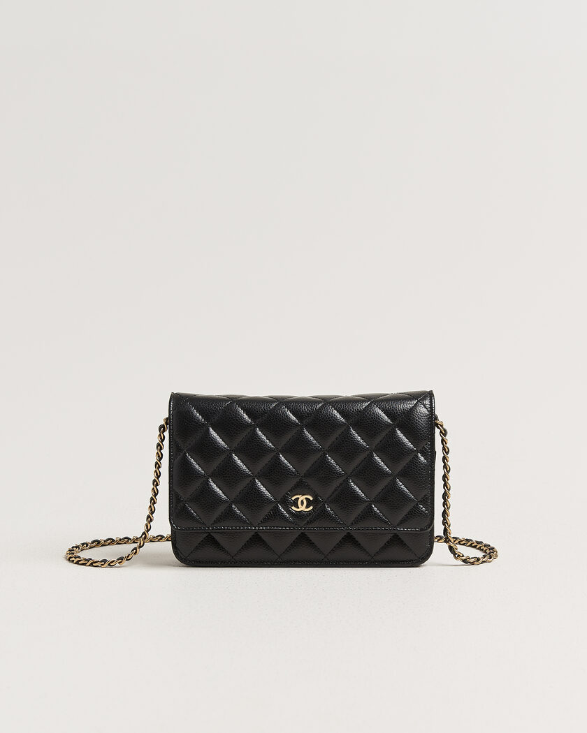 Chanel Pre-Owned Wallet On Chain Caviar Leather Black – Sort
