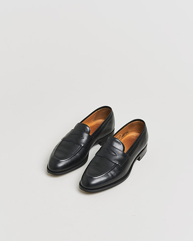 Pre-owned Edward Green Piccadilly Penny Loafer Black Calf UK7,5 - EU41,5 – Sort