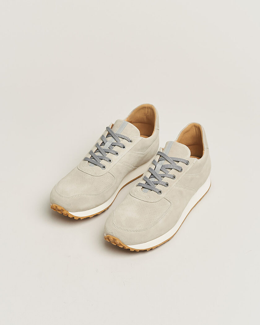 Pre-owned C.QP Stride Suede Running Sneaker Ghost – Grå