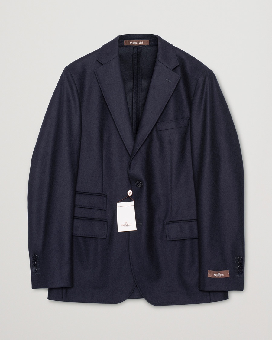 Pre-owned Morris Heritage Keith Flannel Suit Blazer Navy – Blå
