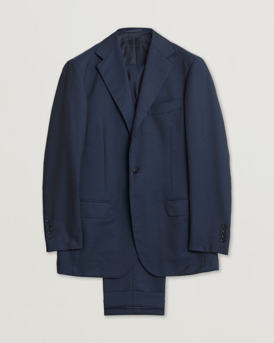 Ring Jacket Mohair Blend Suit Navy 52 – Beige