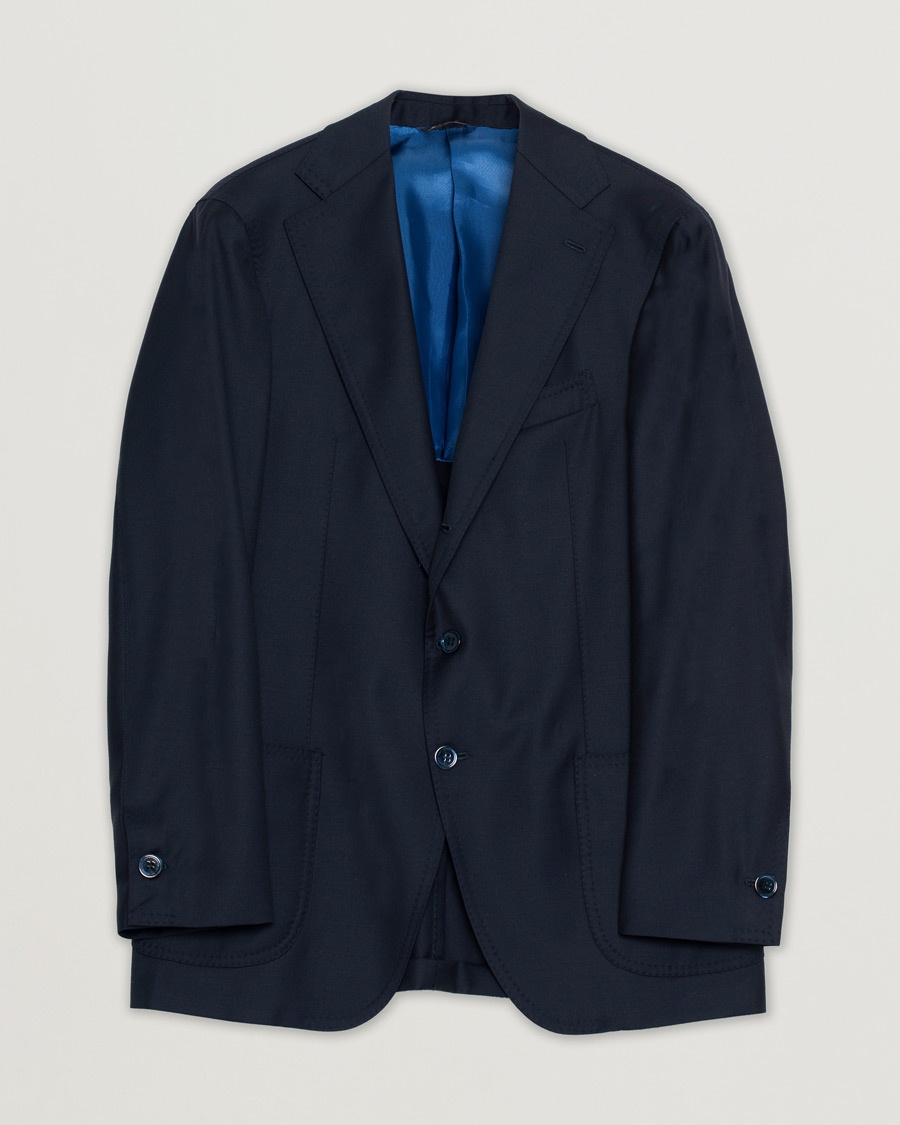 Pre-owned Gabo Napoli Navy Wool Blazer 52 – Blå