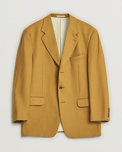 Pre-owned Oscar Jacobson Vintage Wool Blazer Mustard 50 – Gul