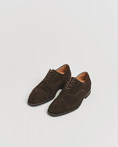 Pre-owned Myrqvist Äppelviken Oxford Dark Brown Suede UK6 - EU40 – Brun