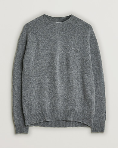 Pre-owned Jil Sander Cashmere/Merino Round Neck Sweater Grey Melange – Grå