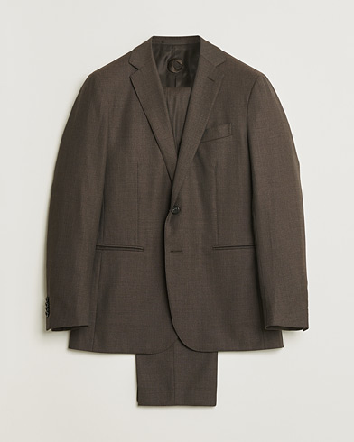 Caruso Wool & Cashmere Suit Brown 48 – Brun