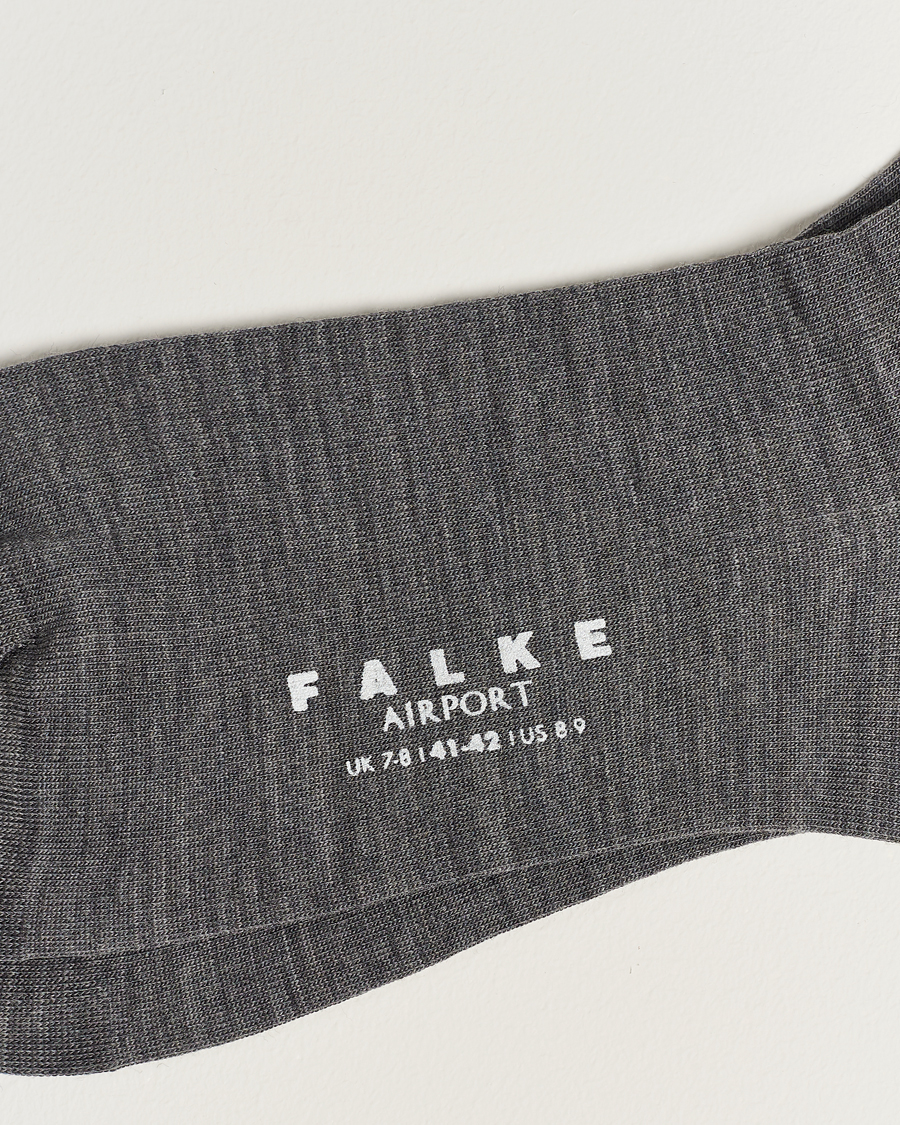 Herre | Strømper | Falke | Airport Socks Grey Melange