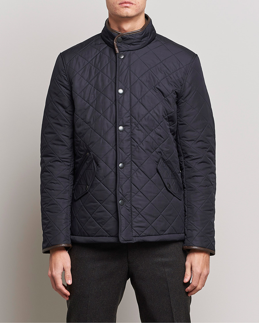 Herre | Barbour | Barbour Lifestyle | Powell Quilted Jacket Navy