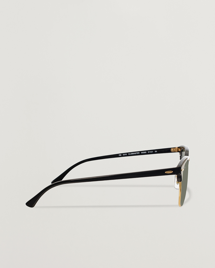 Herre | Solbriller | Ray-Ban | Clubmaster Sunglasses Ebony/Crystal Green