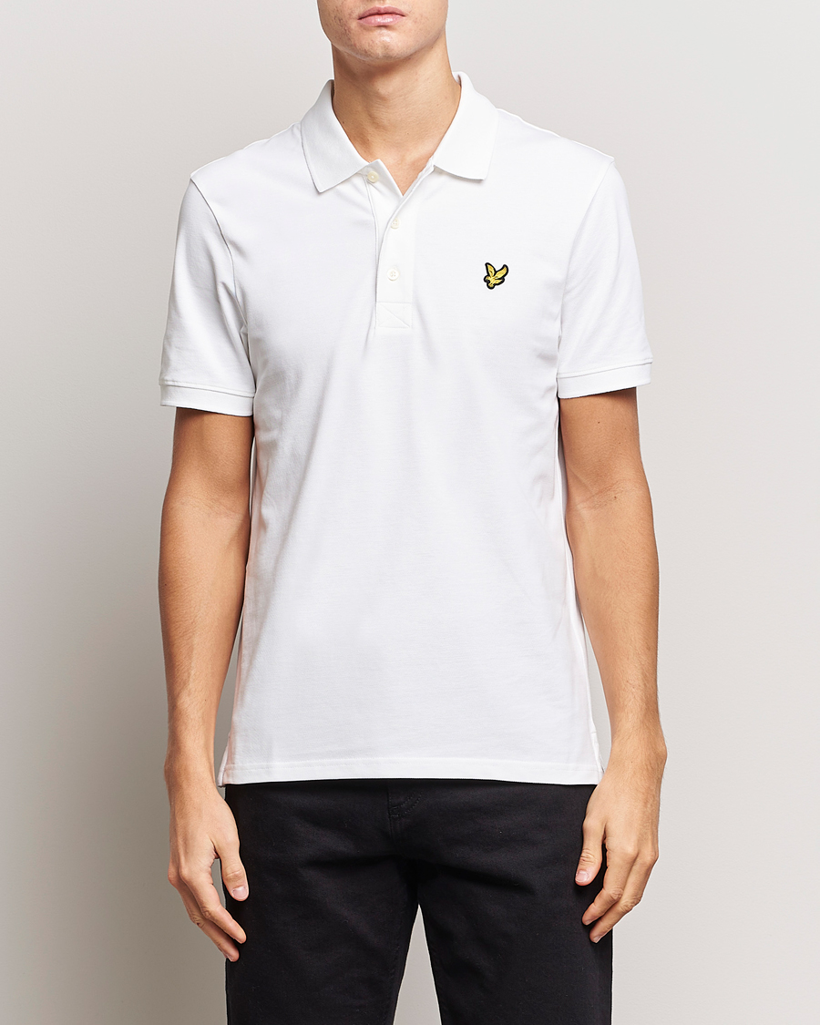 Herre | Tøj | Lyle & Scott | Plain Pique Polo Shirt White