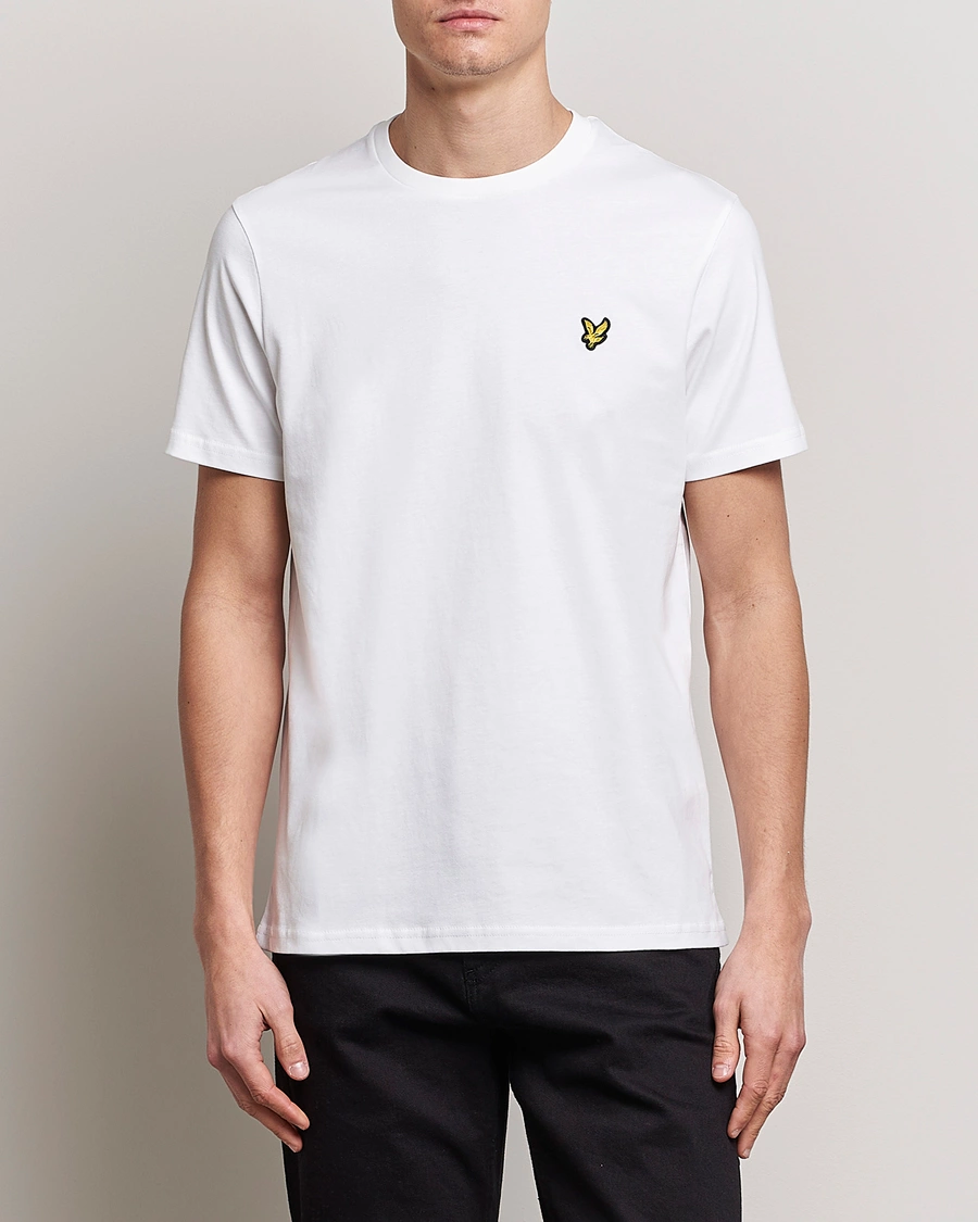 Herre | Hvide t-shirts | Lyle & Scott | Crew Neck Organic Cotton T-Shirt White
