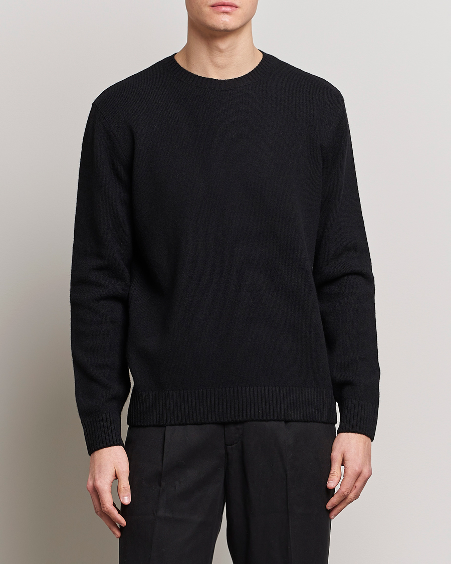 Herre |  | Colorful Standard | Classic Merino Wool Crew Neck Deep Black