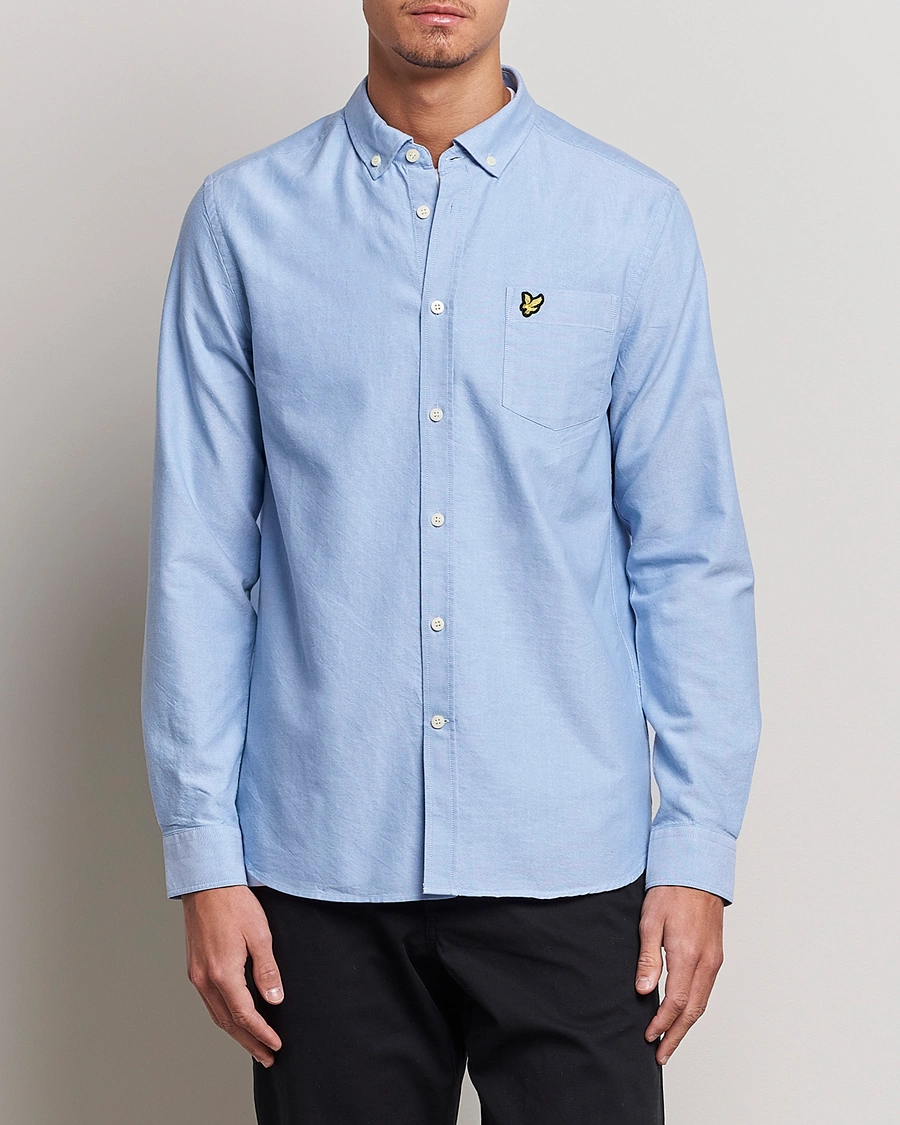 Herre | Tøj | Lyle & Scott | Lightweight Oxford Shirt Riviera Blue