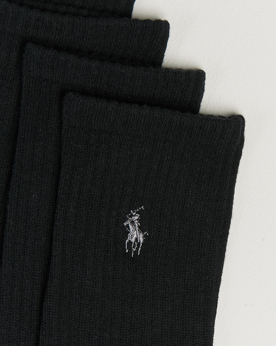 Herre | Strømper | Polo Ralph Lauren | 6-Pack Cotton Crew Socks Black
