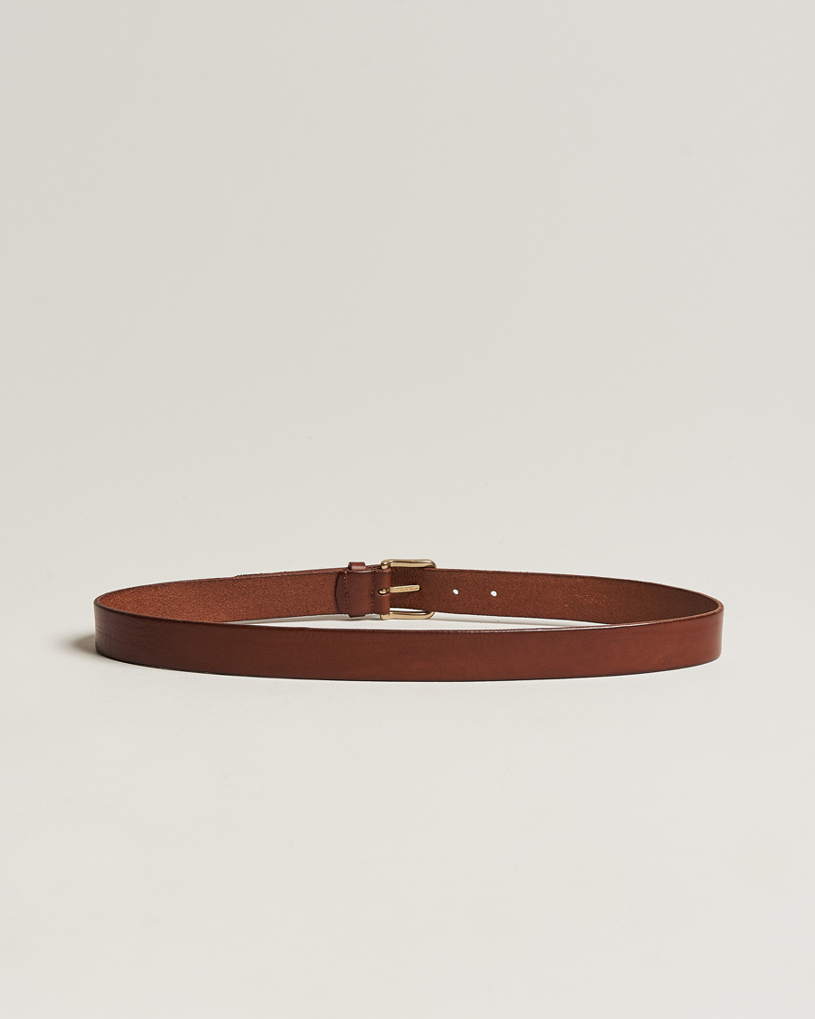 Herre | Tøj til bryllup | Anderson\'s | Leather Belt 3 cm Cognac