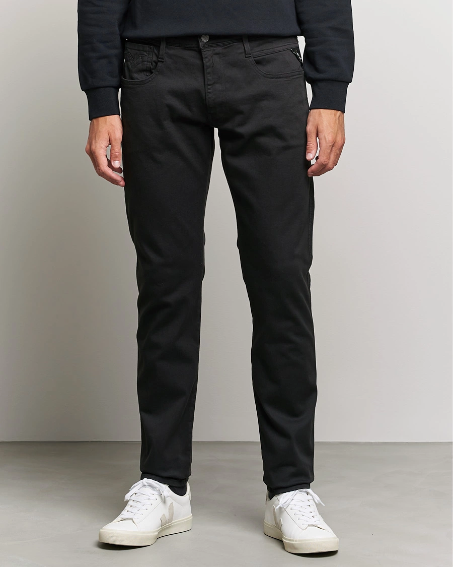 Herre | Tøj | Replay | Anbass Hyperflex X.Lite 5-Pocket Pants Black