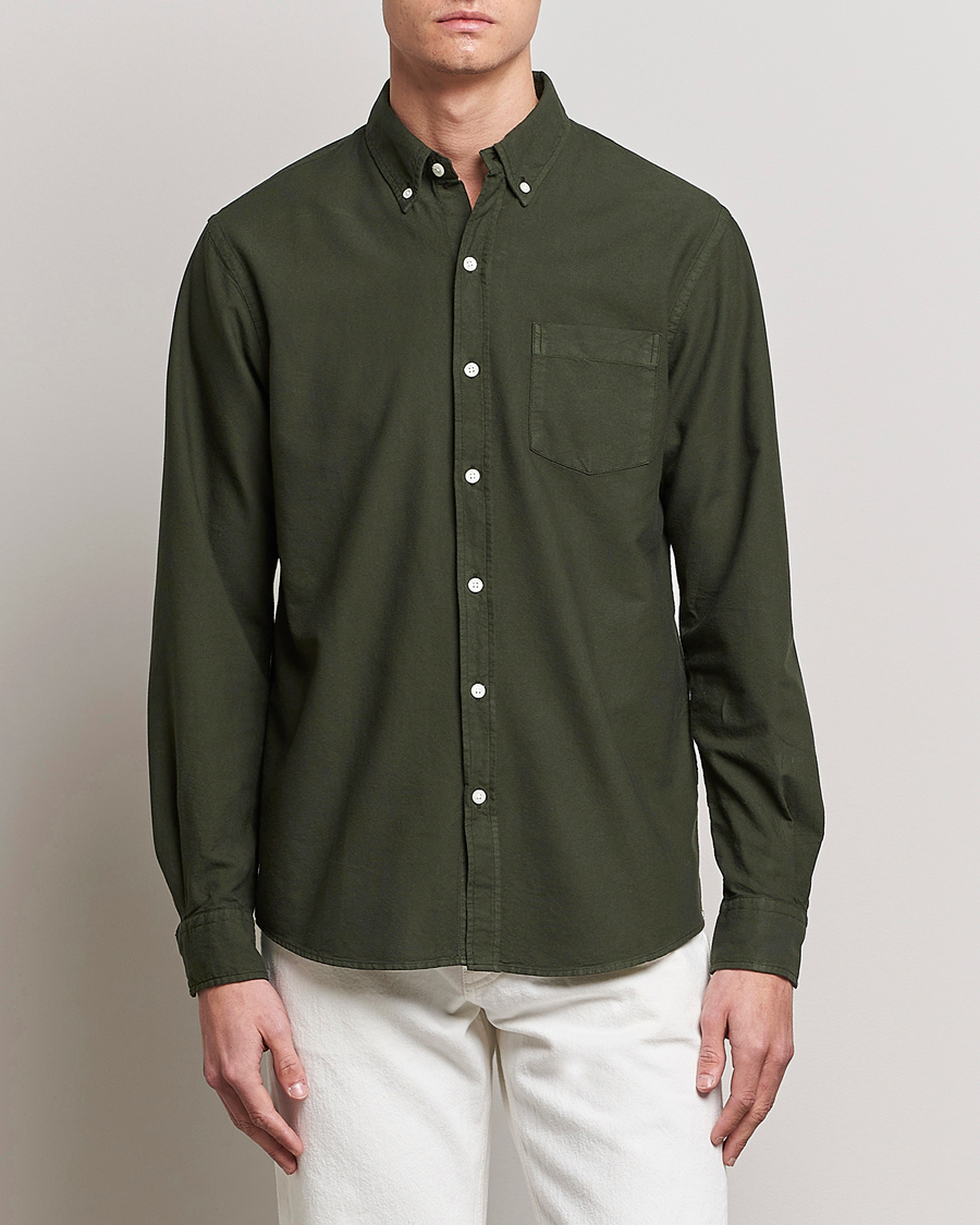 Herre | Gaver til særlige lejligheder | Colorful Standard | Classic Organic Oxford Button Down Shirt Hunter Green