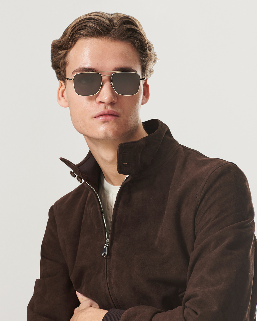 Herre | Luxury Brands | Brioni | BR0101S Sunglasses Gold/Grey