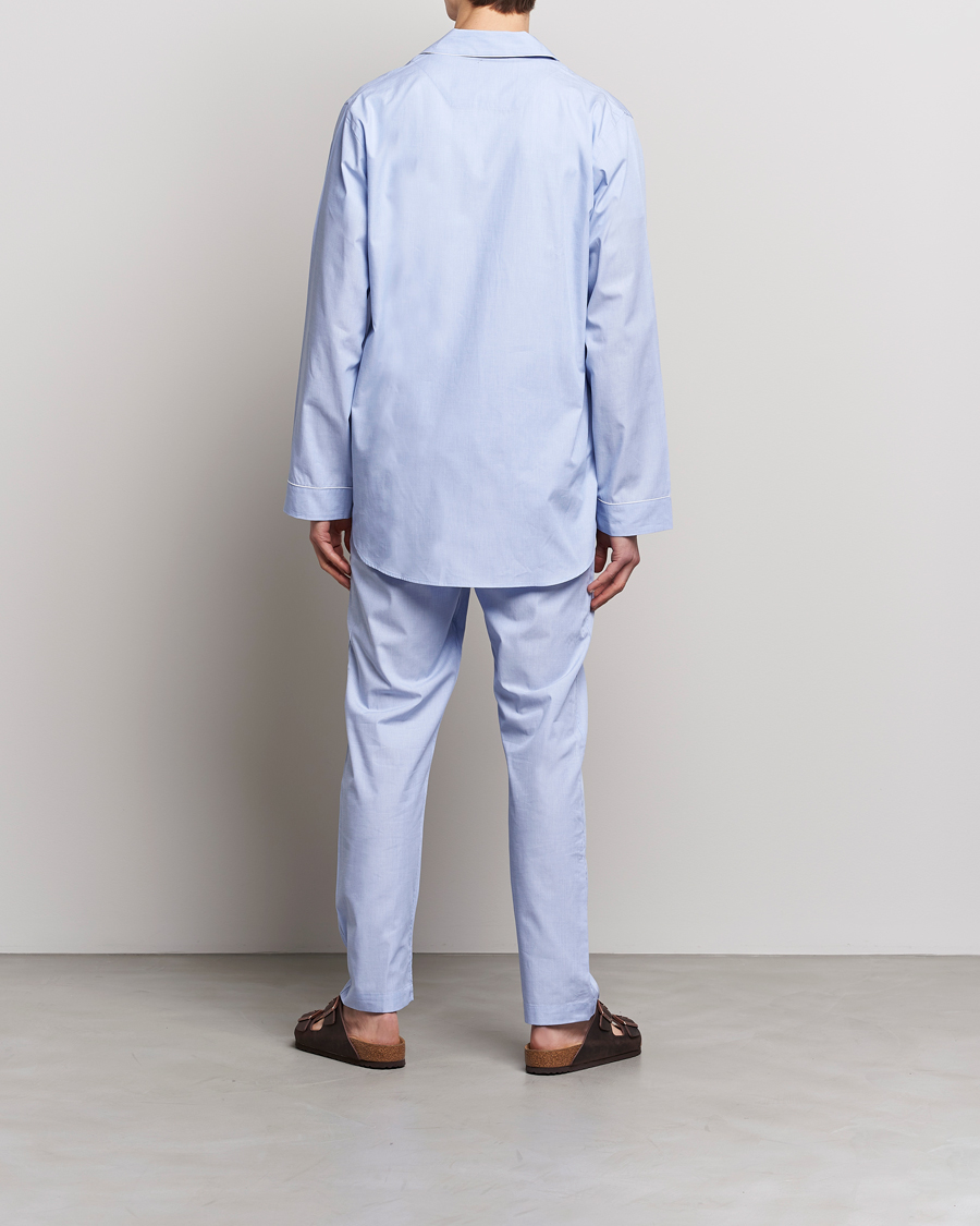 Herre | Pyjamas & Morgenkåber | Zimmerli of Switzerland | Mercerized Cotton Pyjamas Light Blue