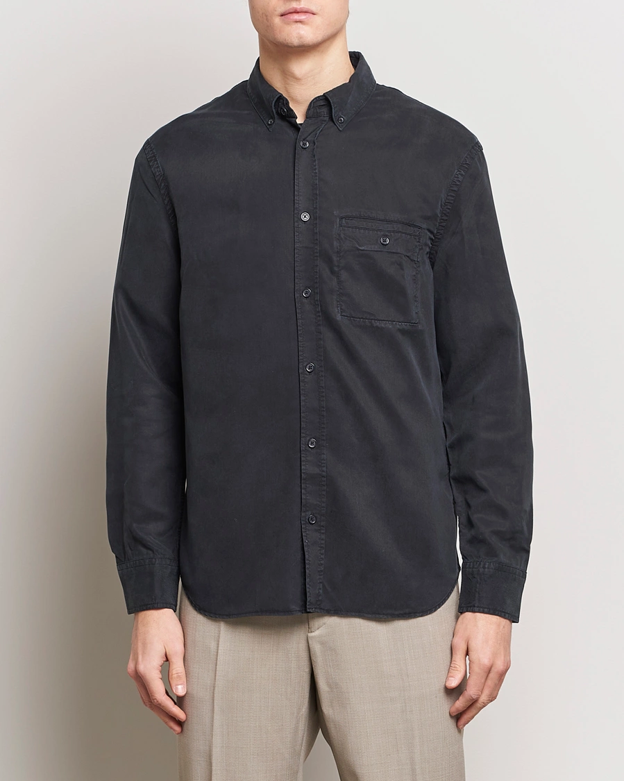 Herre |  | Filippa K | Zachary Tencel Shirt Almost Black