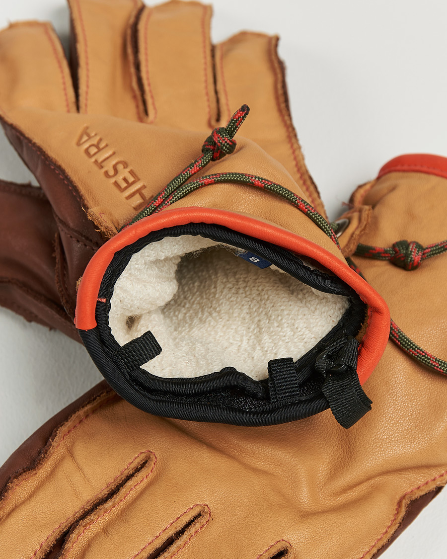 Herre |  | Hestra | Wakayama Leather Ski Glove Cognac/Brown