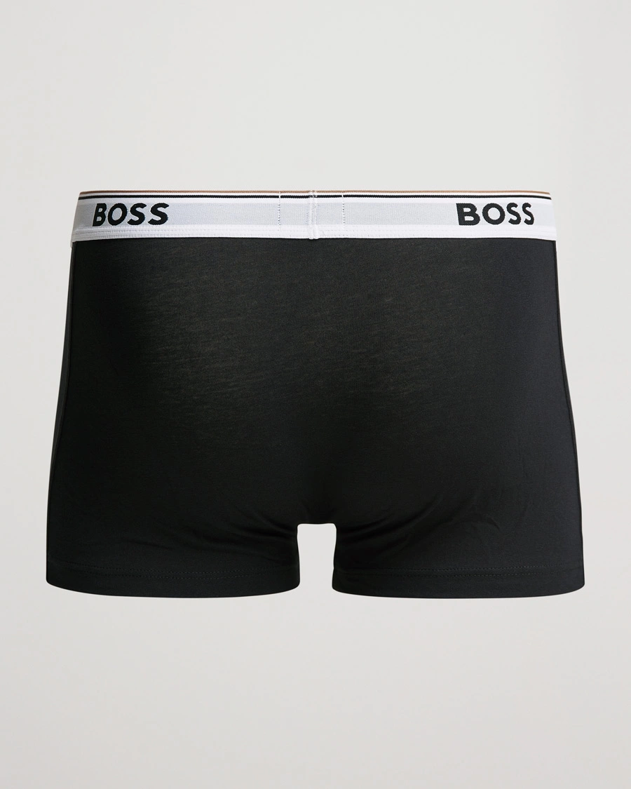 Herre | Boxershorts | BOSS BLACK | 3-Pack Trunk Boxer Shorts Black/White