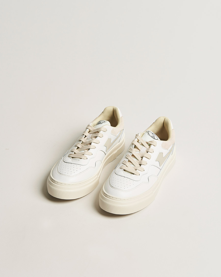 Herre | Nyheder | Stepney Workers Club | Pearl S-Strike Leather Sneaker White/Putty