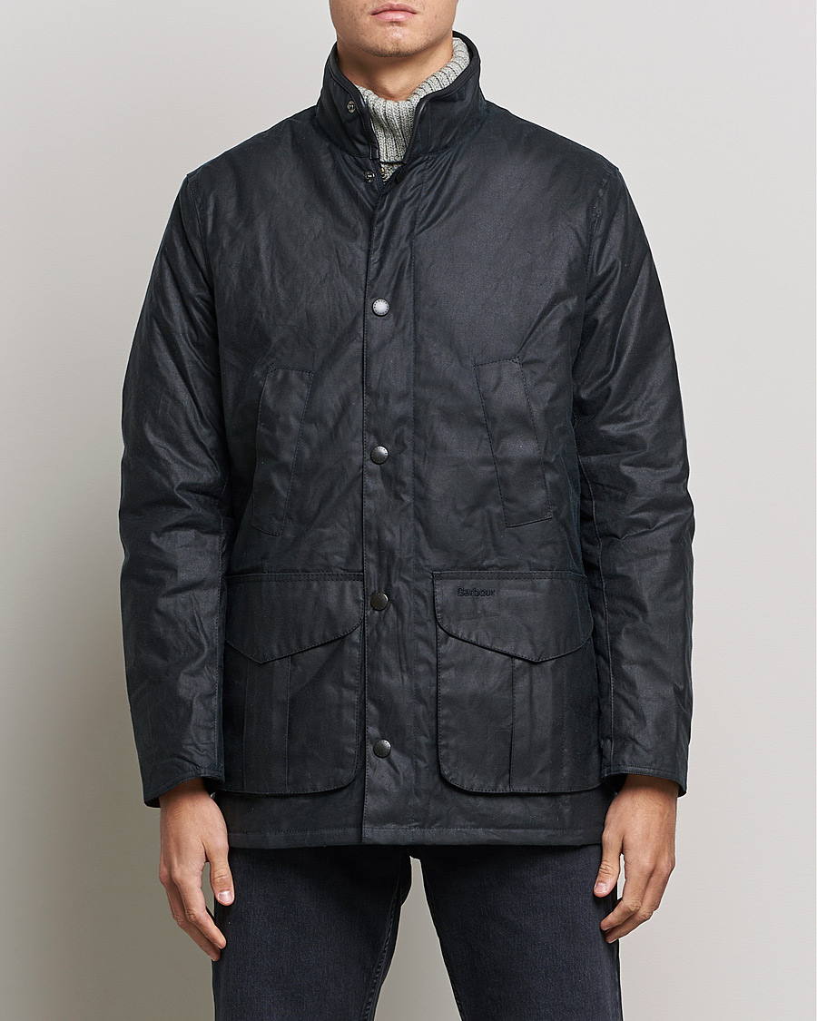 Herre | Barbour | Barbour Lifestyle | Hereford Wax Jacket Navy