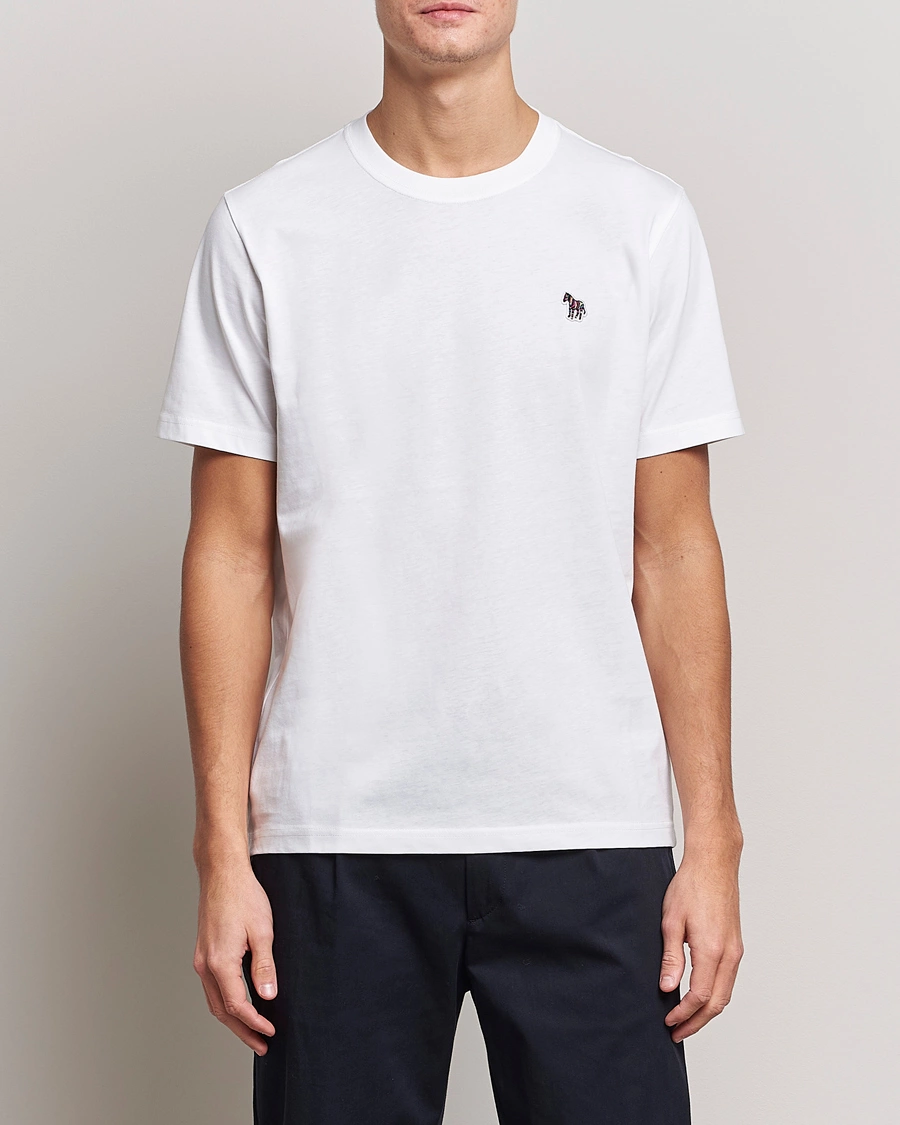 Herre | Tøj | PS Paul Smith | Classic Organic Cotton Zebra T-Shirt White