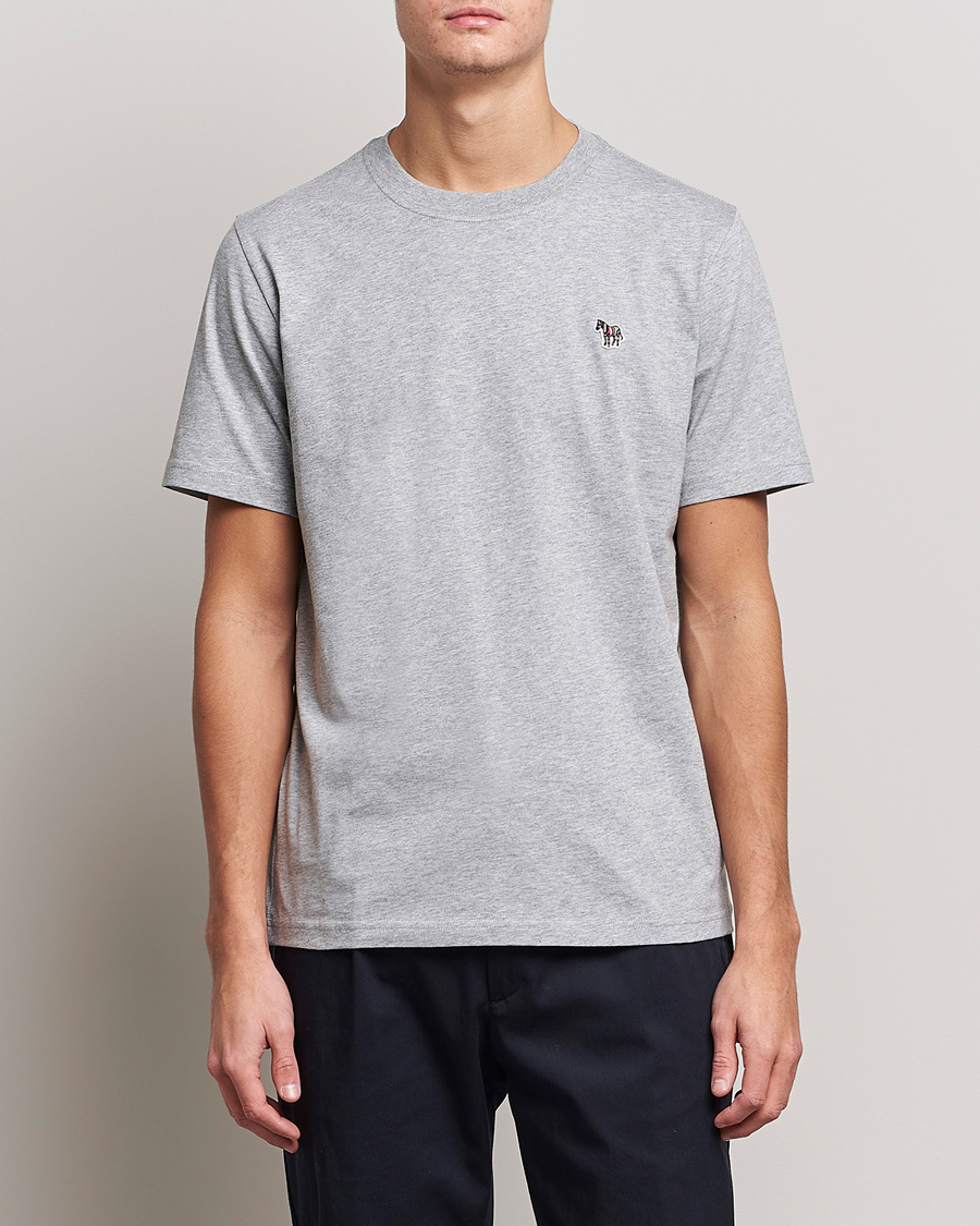 Herre | Tøj | PS Paul Smith | Organic Cotton Zebra T-Shirt Grey